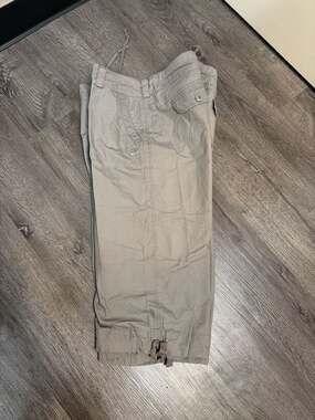 Nike Sportswear Women's Tan Drawstring Capri Cargo Pants Size XL